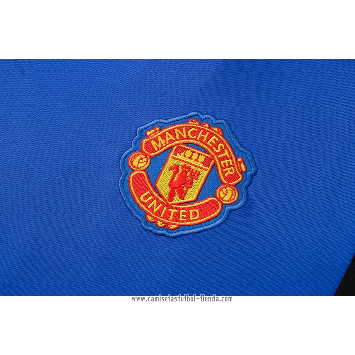 Chandal del Manchester United 2021 2022 Manga Corta Azul